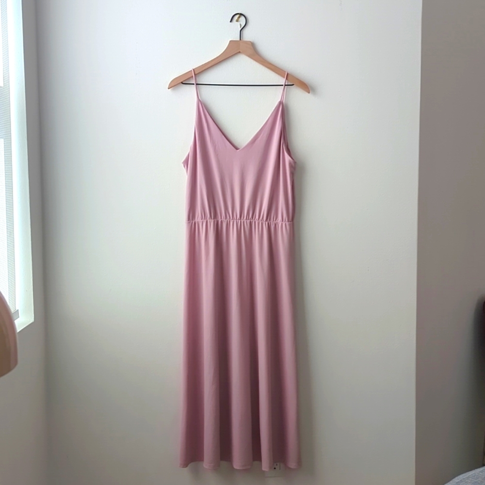 ❤️ H&M women's midi dress lavender/pink